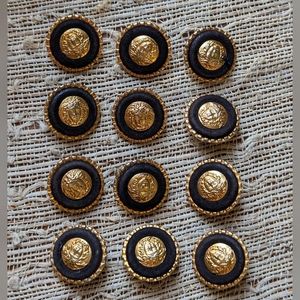 Versace Gold and Black Medusa Jewelry Set